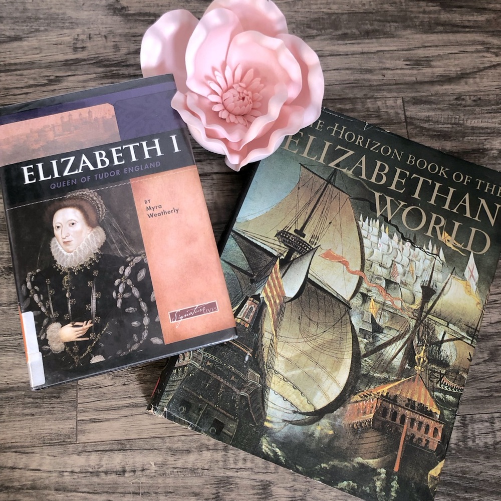 ELIZABETH I QUEEN OF ENGLAND & THE ELIZABETHAN WORLD royal historical books